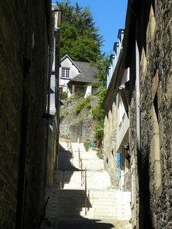 morlaix, ruelle montant au viaduc