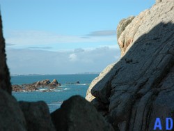 vue prise par le gîte, location bretagne du cirque de la pointe de primel, site naturel protégé.