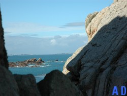 vue prise par le gte, location bretagne du cirque de la pointe de primel, site naturel protg.